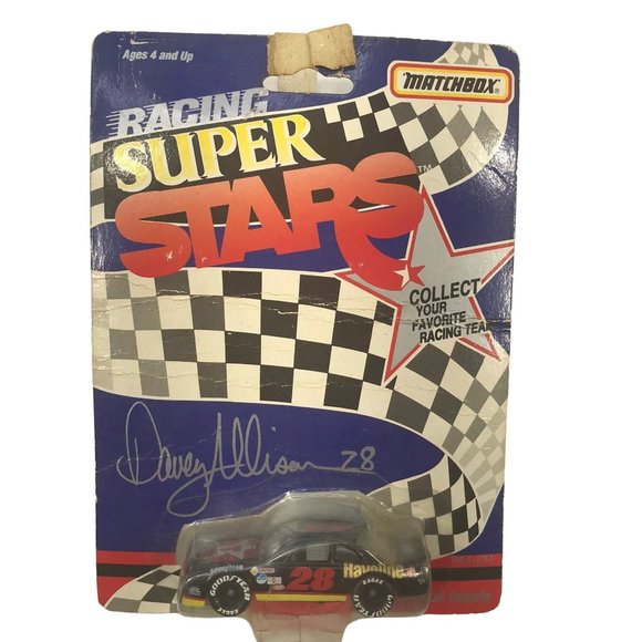 Matchbox Racing Super Stars Davey Allison #28 Havoline Ford Thunderbird 1:64 Car - Picture 1 of 9